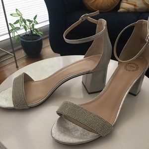 I. Miller Silver Studded Dress Sandal